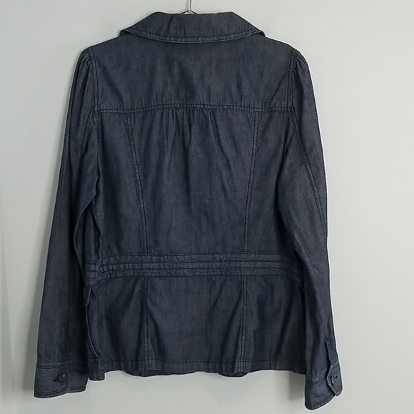 St Johns Bay Cinch Waist Jean Jacket Size Large - Picture 3 of 7